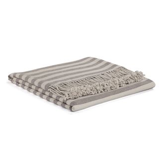 Slate Striped Rayon From Bamboo Throw