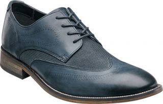Mens Stacy Adams Roulette 24866   Charcoal Leather/Fabric Lace Up Shoes