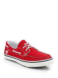 Timberland Newmarket Oxford Boat Shoes   Red