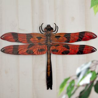 3D Dragonfly Metal Outdoor Wall Art   WA3DLDRAGONFLY