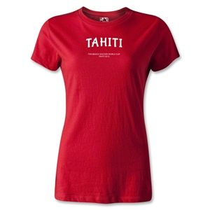 Tahiti FIFA Beach World Cup 2013 Womens T Shirt (Red)