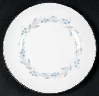 Royal Worcester Bridal Wreath Bread & Butter Plate, Fine China Dinnerware   Blue