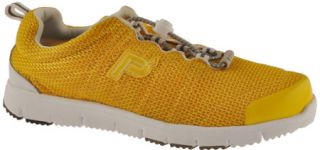 Womens Propet TravelWalker   Yellow/White Walking Shoes