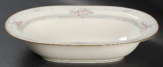 Noritake Magnificence 10 Oval Vegetable Bowl, Fine China Dinnerware   Pink,Lave