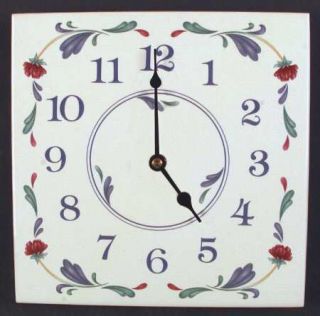 Lenox China Poppies On Blue (For The Blue) Hanging Wall Clock, Fine China Dinner