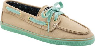 Womens Sperry Top Sider Cruiser   Sand Canvas/Mint Casual Shoes
