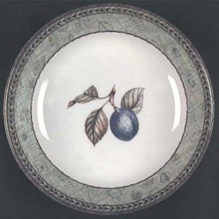 Johnson Brothers Manorwood Coupe Soup Bowl, Fine China Dinnerware   Gray Laurel,