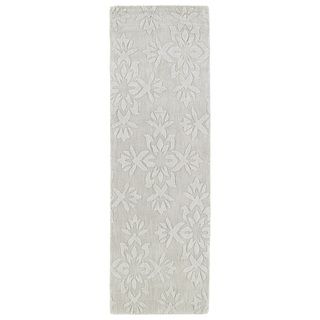 Trends Ivory Damask Wool Rug (26 X 8)