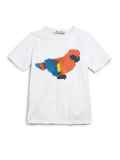 Marni Toddlers & Little Girls Parrot Tee   White