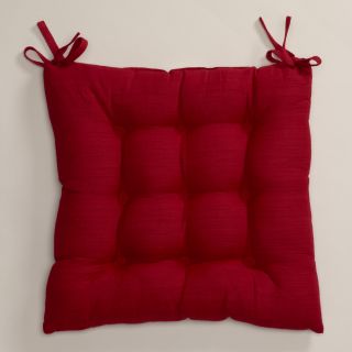 Red Khadi Chair Cushion   World Market