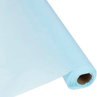 Light Blue Plastic Table Cover Roll