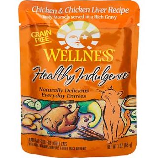 Healthy Indulgence Chicken & Chicken Liver Grain Free Cat Food Pouches
