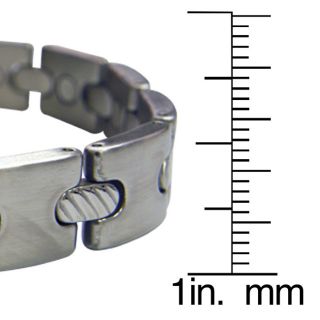 Thick Cable Cord Stainless Steel Magnetic Bracelet
