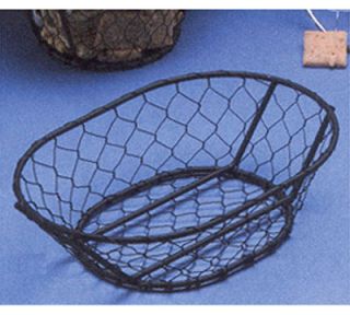American Metalcraft Wire Basket, 9.5x2.5 in, Black