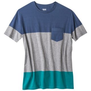 Mossimo Supply Co. Mens Short Sleeve Tee   Seaside Teal Colorblock S