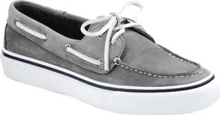 Mens Sperry Top Sider Bahama Washable   Grey Nubuck Lace Up Shoes