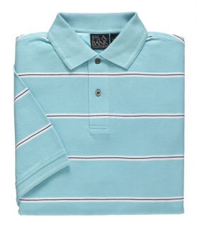 Traveler Tailored Fit Short Sleeve Patterned Polo by JoS. A. Bank Mens Dress Sh