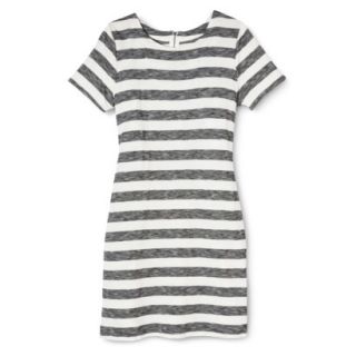 Merona Womens Knit T Shirt Dress   Oatmeal/Black   XS