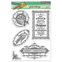 Penny Black Clear Stamps 5 X7.5 Sheet  Glad Tidings