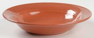 Nancy Calhoun Solid Color Terra Cotta Rim Soup Bowl, Fine China Dinnerware   All