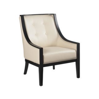 Sunpan Modern Cyrano Chair SNPN1256 Color Bonded Leather Cream