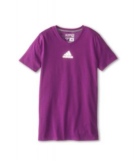 adidas Kids Ultimate S/S Top Girls T Shirt (Purple)