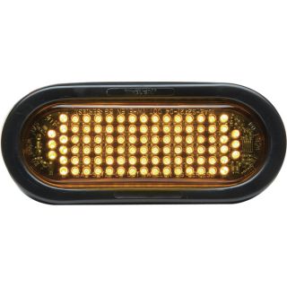Whelen Engineering Flashing LED Amber Warning Light   6 Inch L, Oval, Model