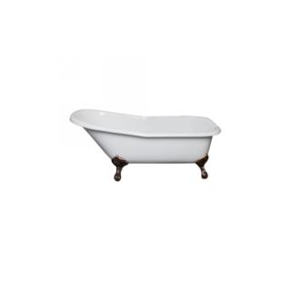 Barclay CTS7H67IG WH ORB Jennings Cast Iron Slipper Tub, 67