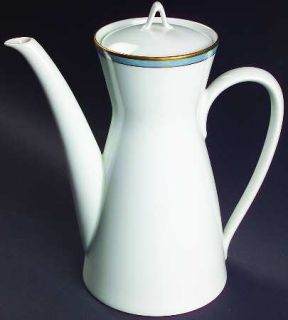 Rosenthal   Continental Gala Blue (Not Classic Rose Collection) Coffee Pot & Lid