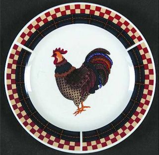 Oneida Calico Rooster Salad Plate, Fine China Dinnerware   Majesticware, Rooster