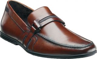 Mens Stacy Adams Kamden 24808   Cognac Leather Penny Loafers