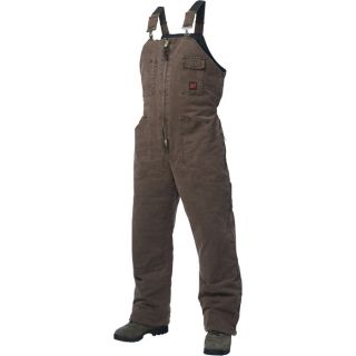Tough Duck Washed Insulated Overall   L, Chestnut