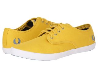 Fred Perry Foxx Twill Mens Lace up casual Shoes (Yellow)