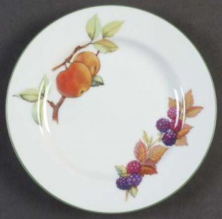 Royal Worcester Evesham Vale  Bread & Butter Plate, Fine China Dinnerware   Frui