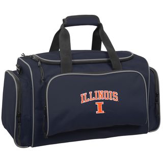 Ncaa Big 10 Conference 21 inch Carry on Duffel Bag (black, navy, purple, royal blueTeam logo options Illinois, Michigan, NebraskaWeight 2 poundsMultiple pockets for accessoriesCarrying strap Adjustable, padded shoulder strapHandle Fabric carrying han