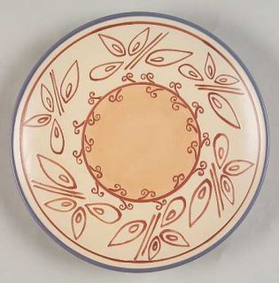 Pfaltzgraff Timbuktu Salad Plate, Fine China Dinnerware   Leaf,Geometric,Brown,B