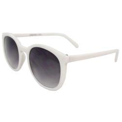 Womens White Oval Fashion Sunglasses