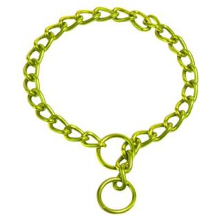 Platinum Pets Coated Chain Training Collar   Corona Lime (14 x 2mm)