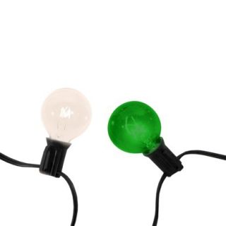 10ct Green/Clear G40 Globe String Lights