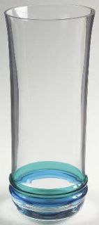 Pfaltzgraff Ocean Breeze  Glassware Vase, Fine China Dinnerware   Blue, Teal, Gr
