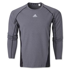 adidas Tech Fitted Long Sleeve Top (Dk Grey)