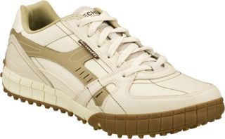 Mens Skechers Relaxed Fit Floater Down Time   Natural Sneakers