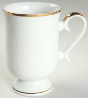 Shafford Golden Heirloom Mug, Fine China Dinnerware   White With Gold Trim