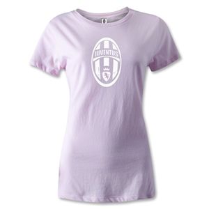 hidden Juventus Womens Distressed T Shirt (Pink)