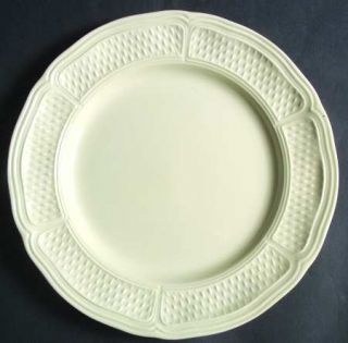 Gien Pont Aux Choux (Cream) Luncheon Plate, Fine China Dinnerware   Off White, E