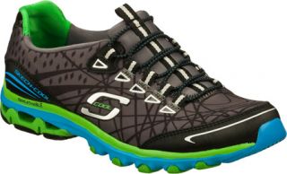 Womens Skechers Chill Out Elation   Black/Green Casual Shoes