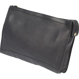 Zippered Folio Pouch   Black