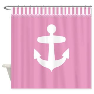  Pink Anchor Shower Curtain  Use code FREECART at Checkout
