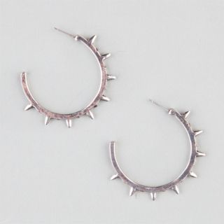 Spike Hook Earring Silver One Size For Women 214397140