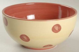 Gail Pittman Siena Soup/Cereal Bowl, Fine China Dinnerware   Multimotif,Red&Yell